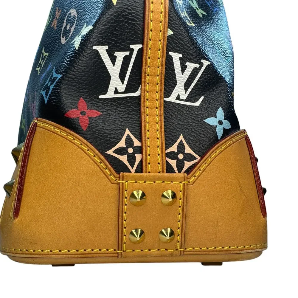 Louis Vuitton Murakami Sharleen Bag MM Multicolor Monogram tote Vintage Noir LV - Picture 12 of 15